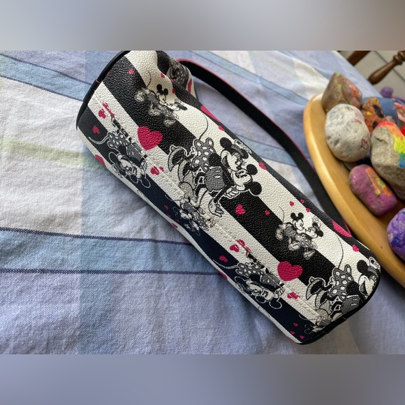 Dooney & Bourke Disney Sweetheart Purse - Minnie & Mickey print - Picture 4 of 13